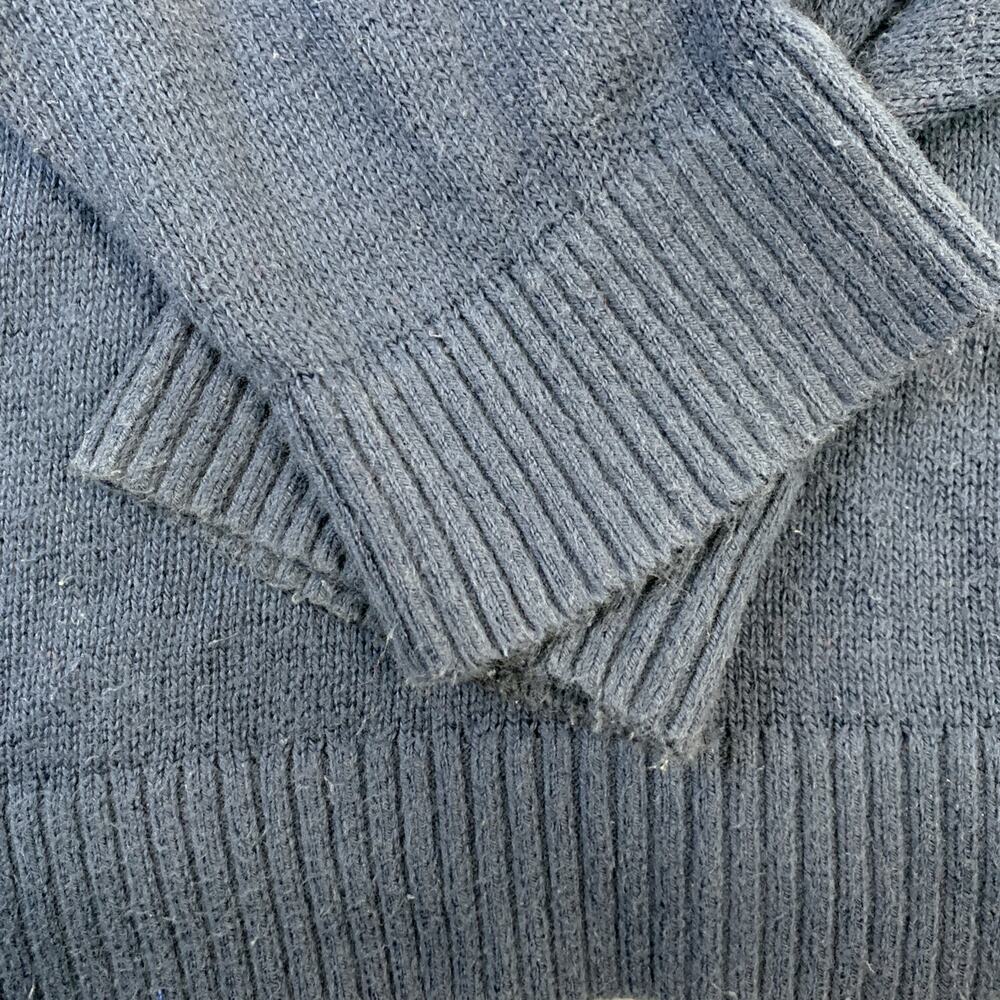 Vintage Abercrombie & Fitch Wool Blend Blue Double Moose Sweater Med - Picture 6 of 9